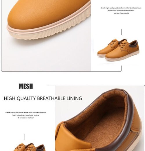 Mens Casual Flat Oxford Sneakers - Image 3