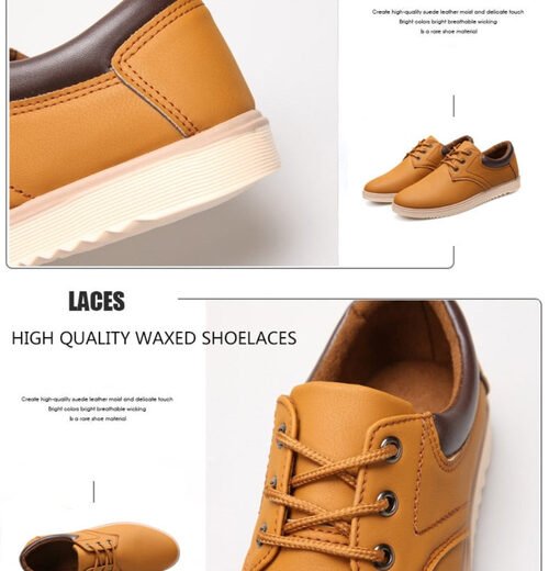 Mens Casual Flat Oxford Sneakers - Image 2