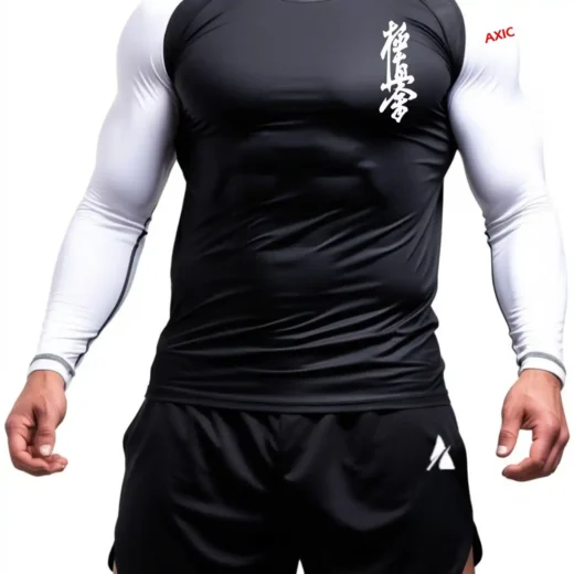 Kyokushin Black & White Compression Shirt