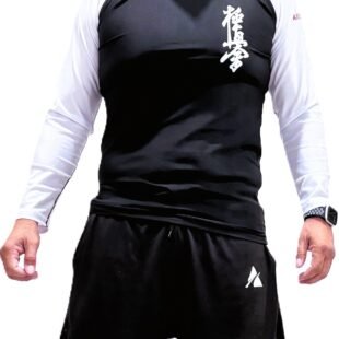 Black and White Compression Shirt